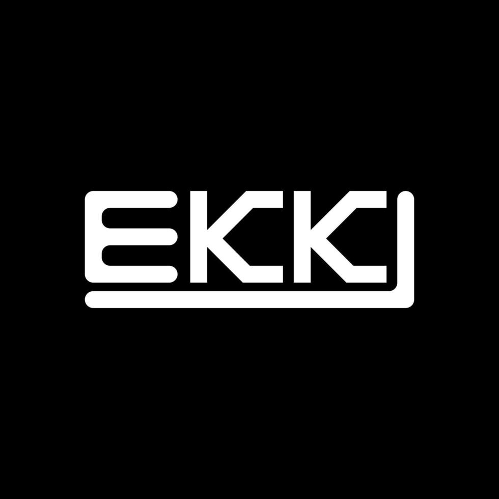 ekk Brief Logo kreativ Design mit Vektor Grafik, ekk einfach und modern Logo.