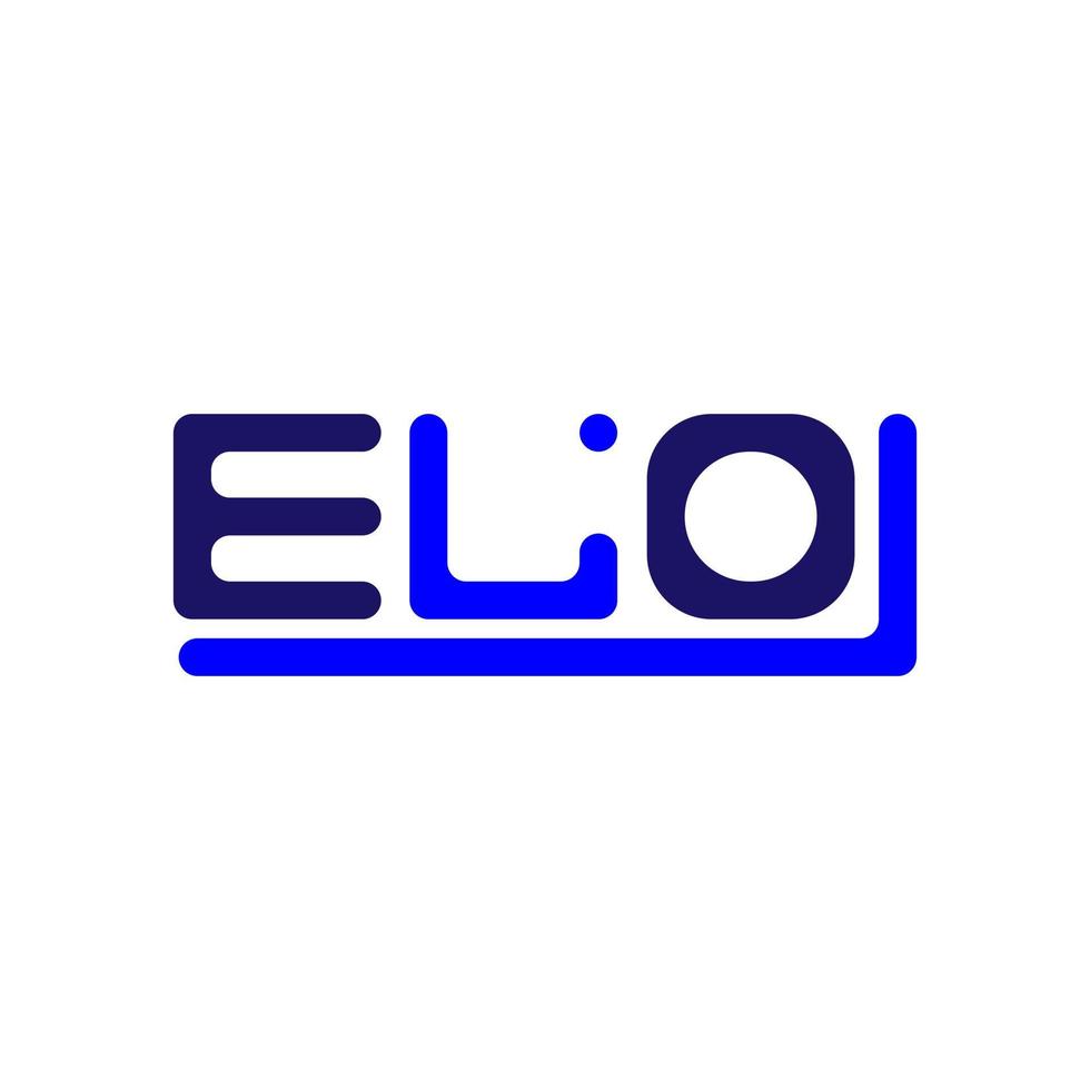 elo brev logotyp kreativ design med vektor grafisk, elo enkel och modern logotyp.