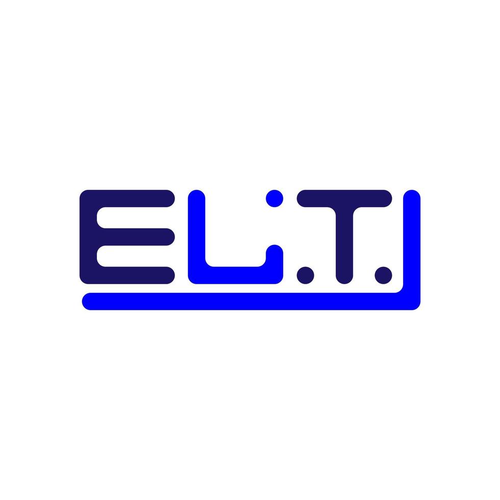 elt Brief Logo kreativ Design mit Vektor Grafik, elt einfach und modern Logo.