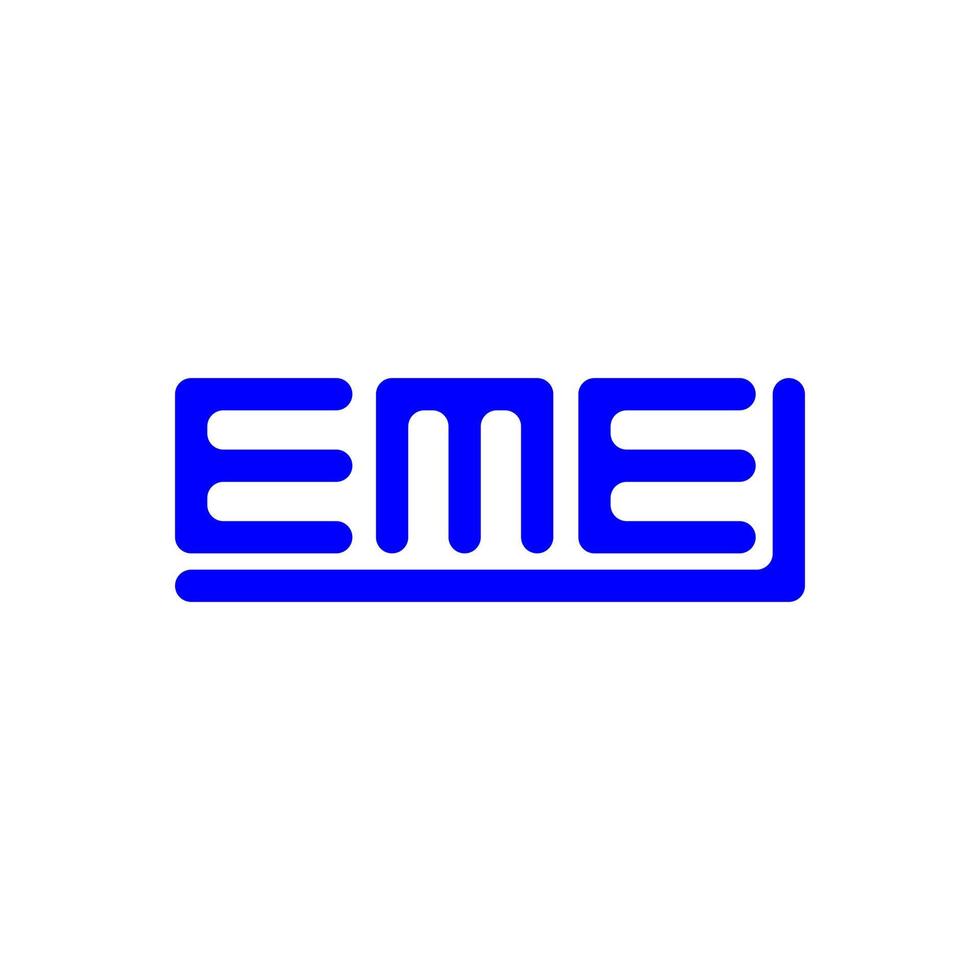 eme Brief Logo kreativ Design mit Vektor Grafik, eme einfach und modern Logo.