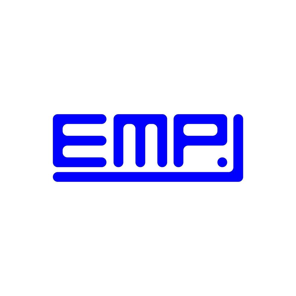 emp Brief Logo kreativ Design mit Vektor Grafik, emp einfach und modern Logo.