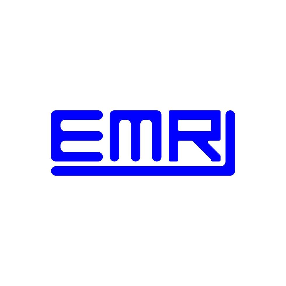 emr brev logotyp kreativ design med vektor grafisk, emr enkel och modern logotyp.