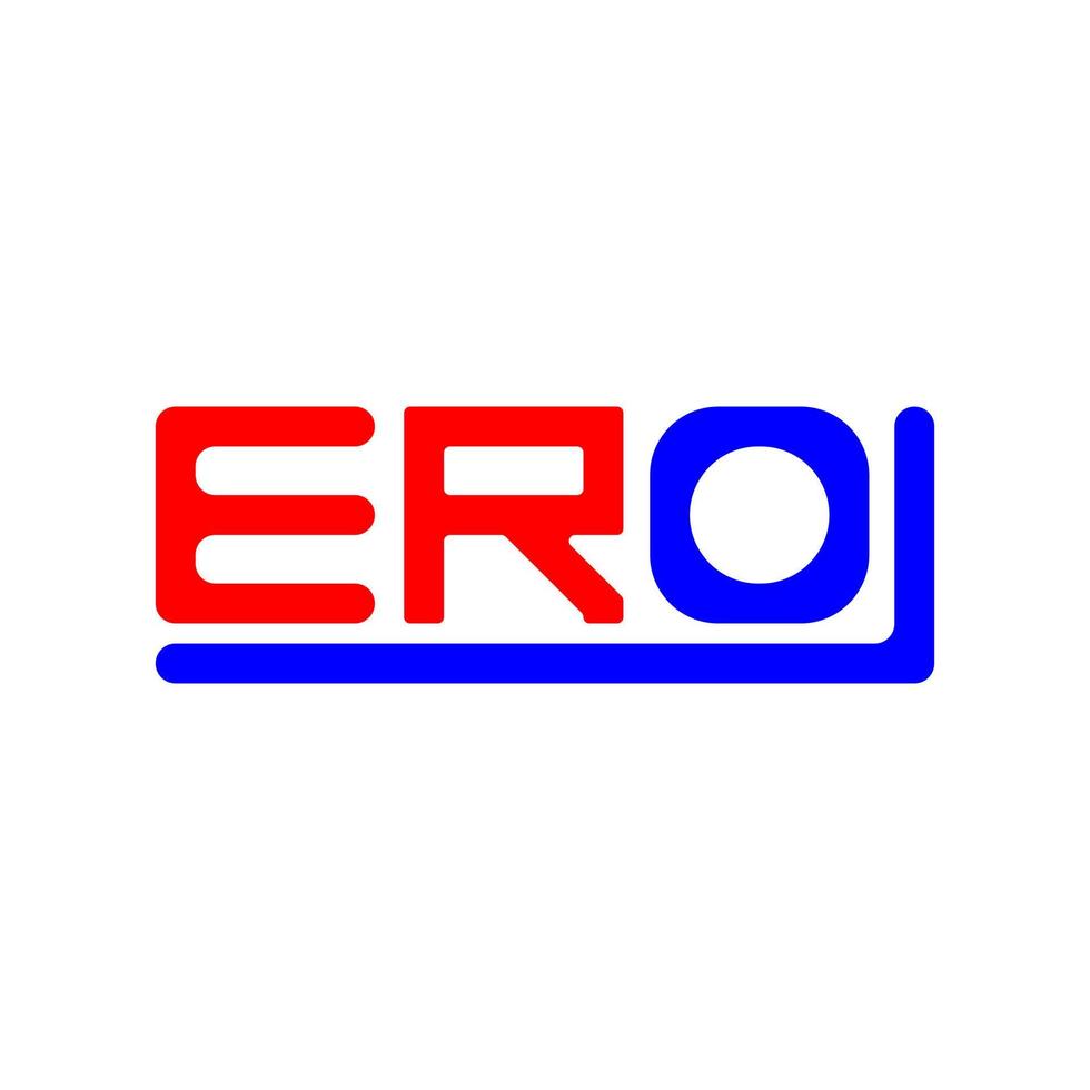 Ero Brief Logo kreativ Design mit Vektor Grafik, Ero einfach und modern Logo.