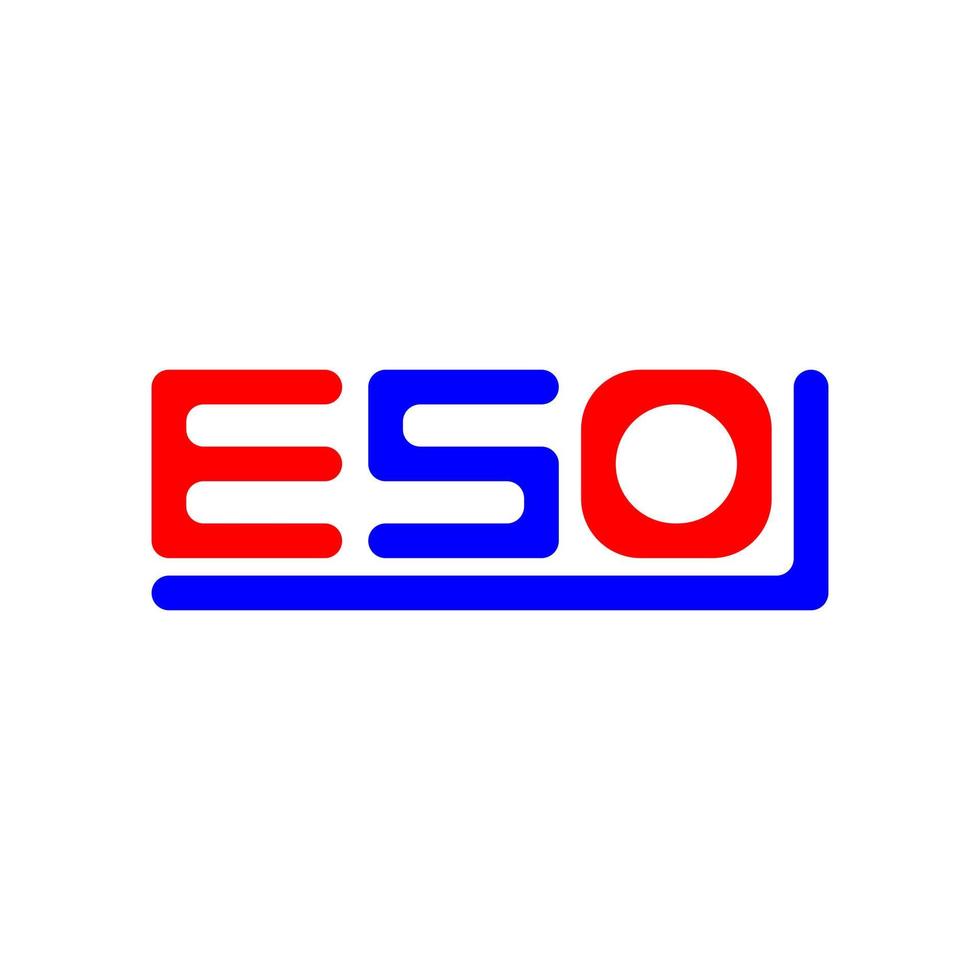 eso Brief Logo kreativ Design mit Vektor Grafik, eso einfach und modern Logo.