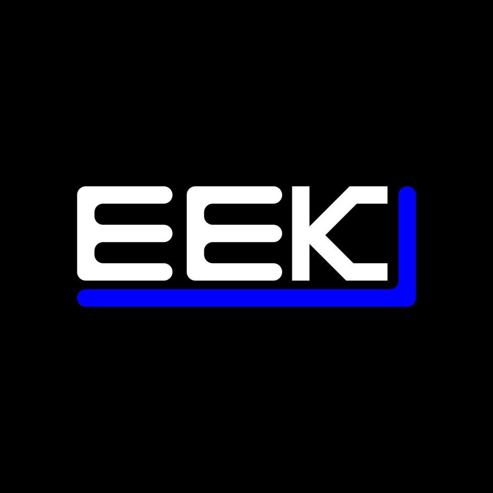 eek brev logotyp kreativ design med vektor grafisk, eek enkel och modern logotyp.