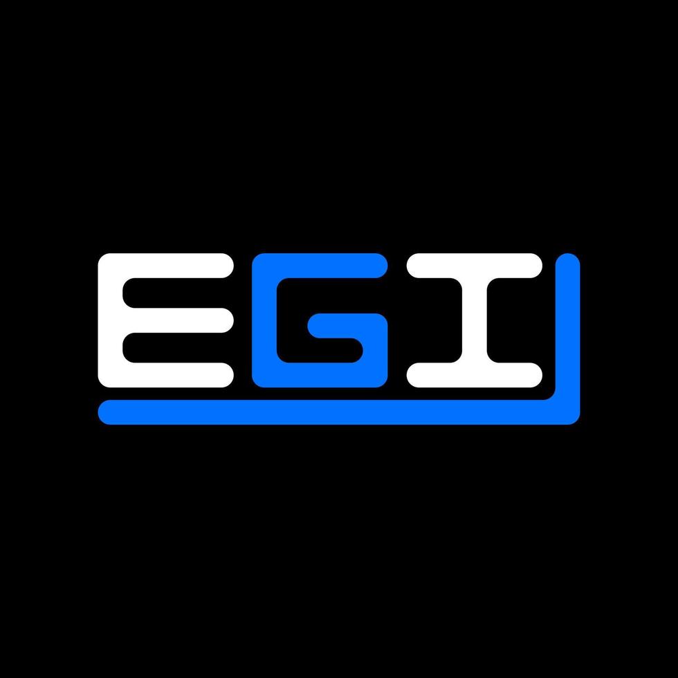 Egi Brief Logo kreativ Design mit Vektor Grafik, Egi einfach und modern Logo.