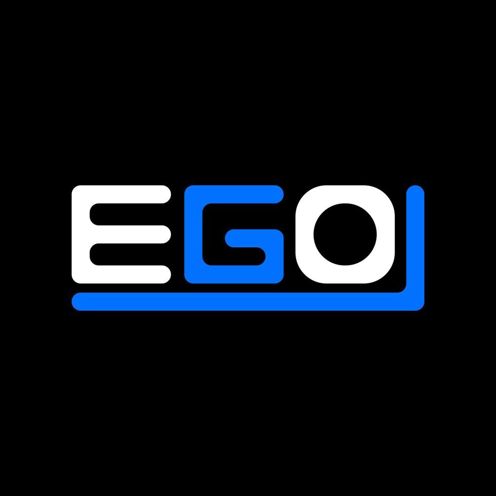 Ego Brief Logo kreativ Design mit Vektor Grafik, Ego einfach und modern Logo.