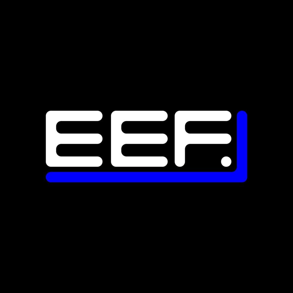 eef Brief Logo kreativ Design mit Vektor Grafik, eef einfach und modern Logo.