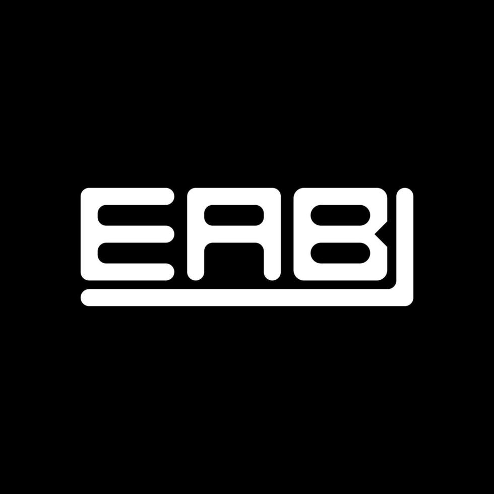 eab Brief Logo kreativ Design mit Vektor Grafik, eab einfach und modern Logo.