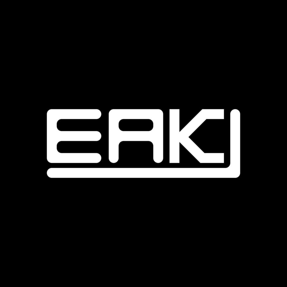 eak Brief Logo kreativ Design mit Vektor Grafik, eak einfach und modern Logo.