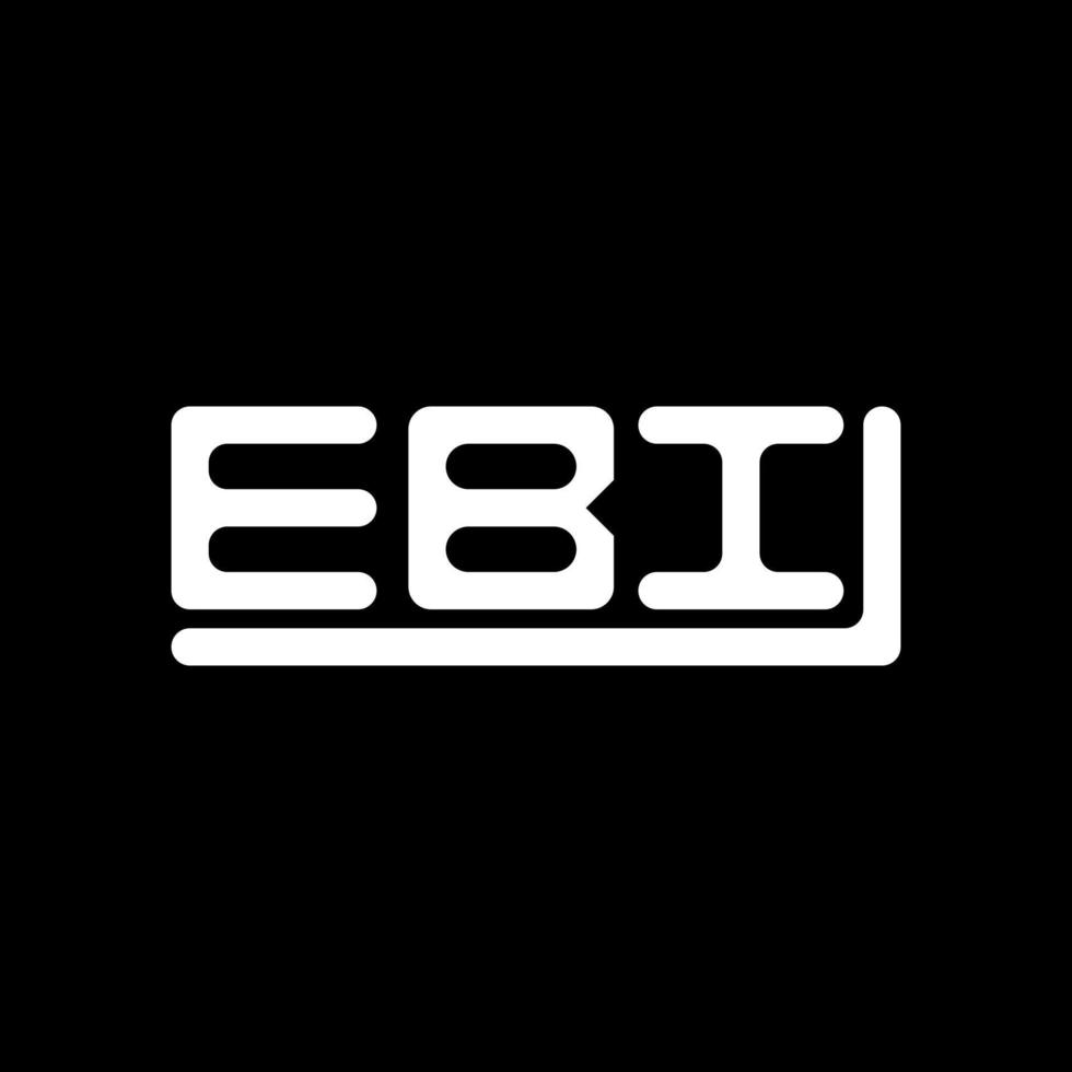 ebi Brief Logo kreativ Design mit Vektor Grafik, ebi einfach und modern Logo.