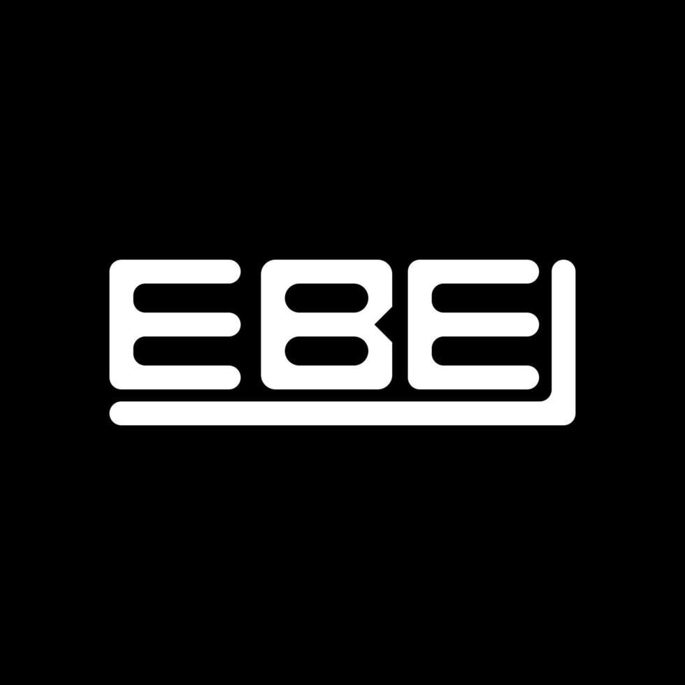 ebe brev logotyp kreativ design med vektor grafisk, ebe enkel och modern logotyp.