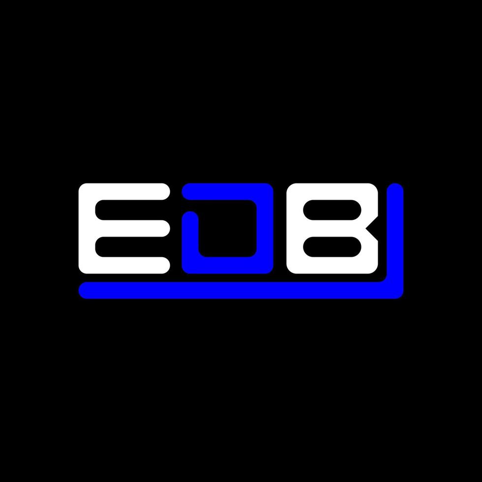 Edb Brief Logo kreativ Design mit Vektor Grafik, Edb einfach und modern Logo.