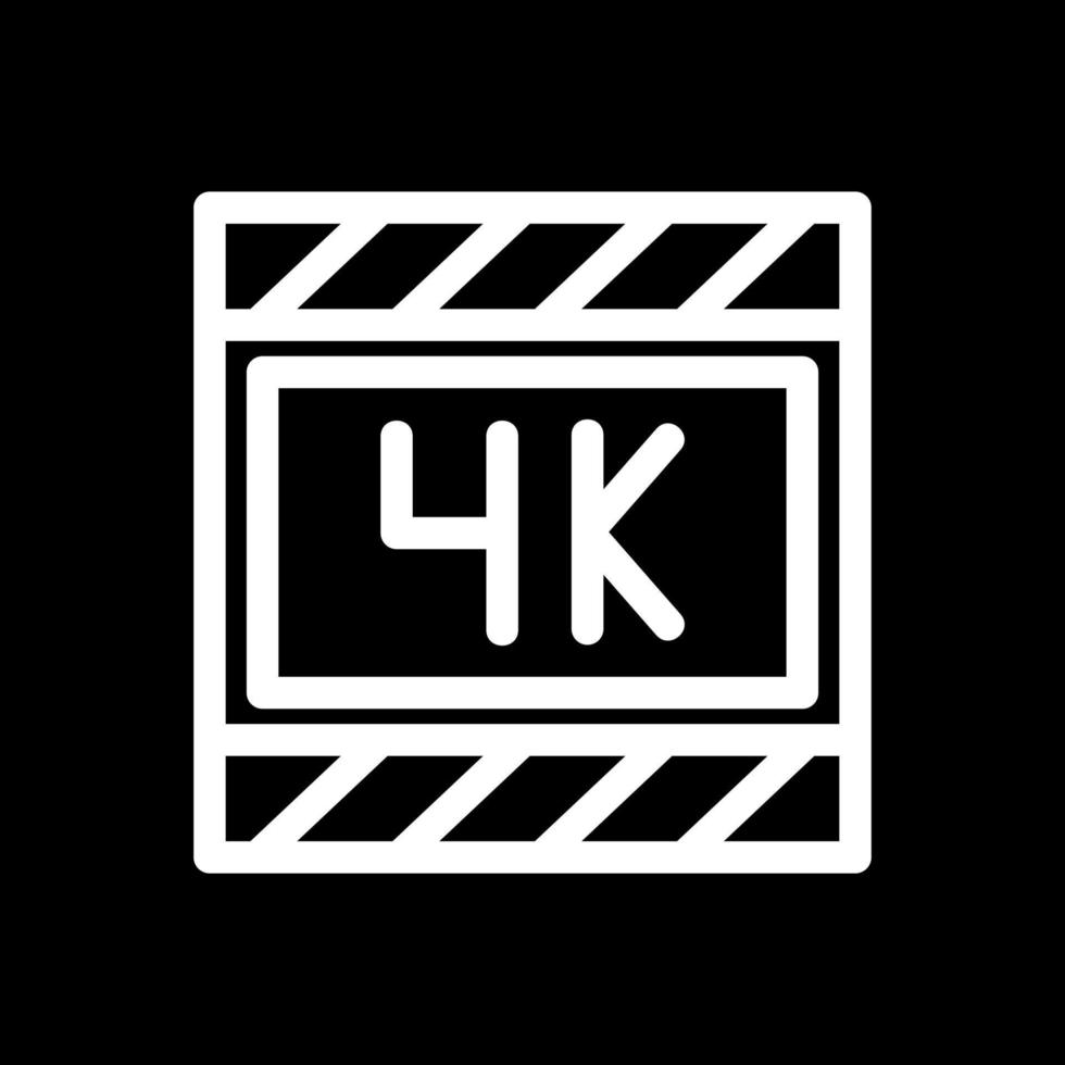 4k-Film-Vektor-Icon-Design vektor