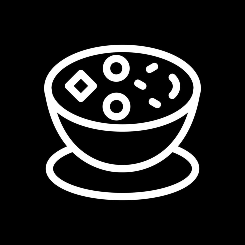 Muschelsuppe-Vektor-Icon-Design vektor