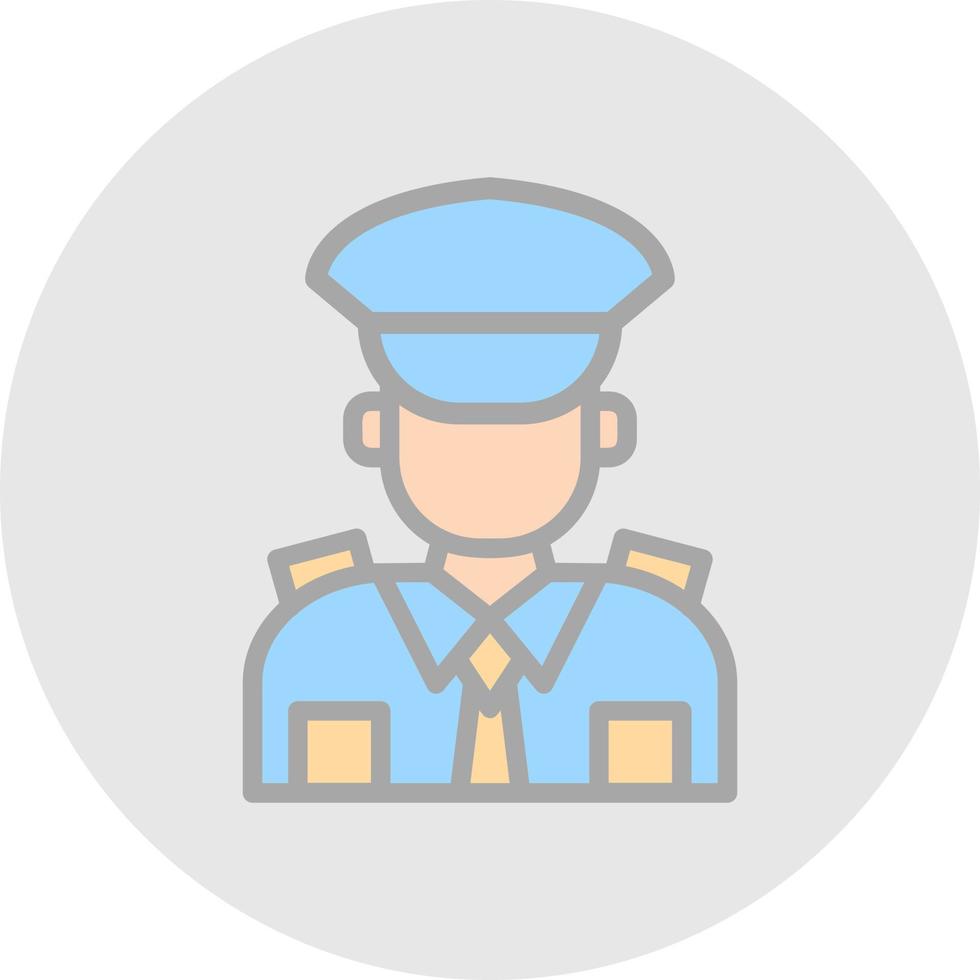 Polizist-Vektor-Icon-Design vektor