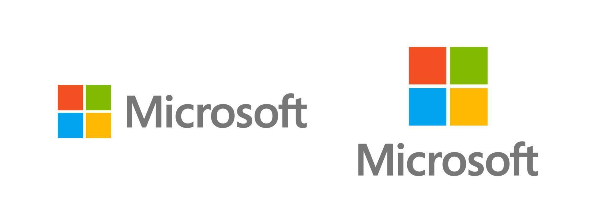 Microsoft Logo Vektor, Microsoft Symbol kostenlos Vektor