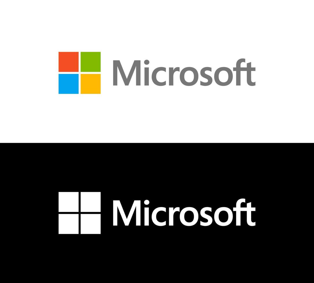 Microsoft logotyp vektor, Microsoft ikon fri vektor
