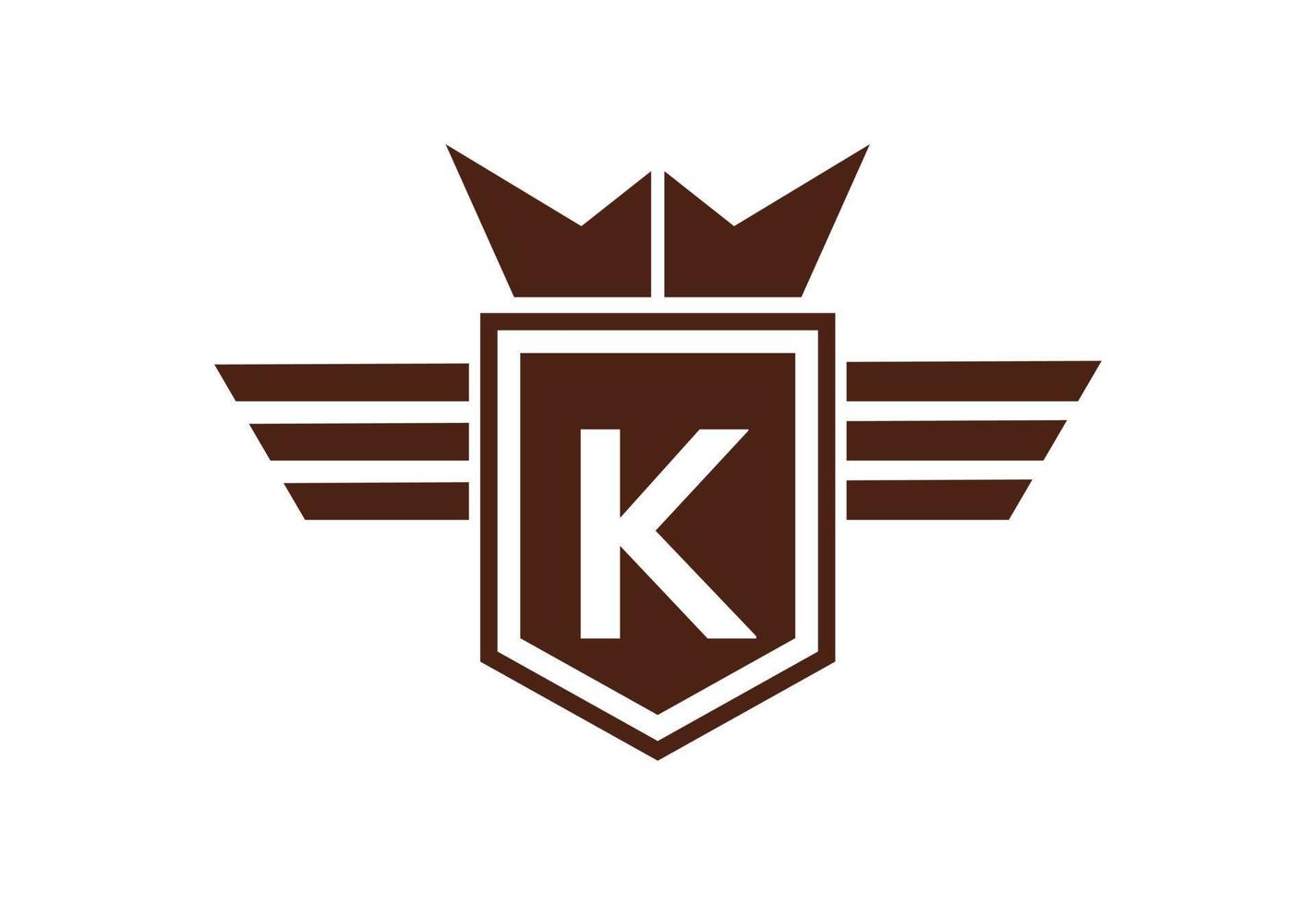 Brief k Logo Design Vorlage, Vektor Illustration