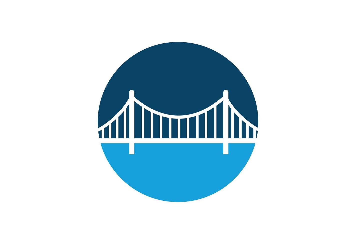 kreativ abstrakt Brücke Logo Design, Vektor Design Vorlage