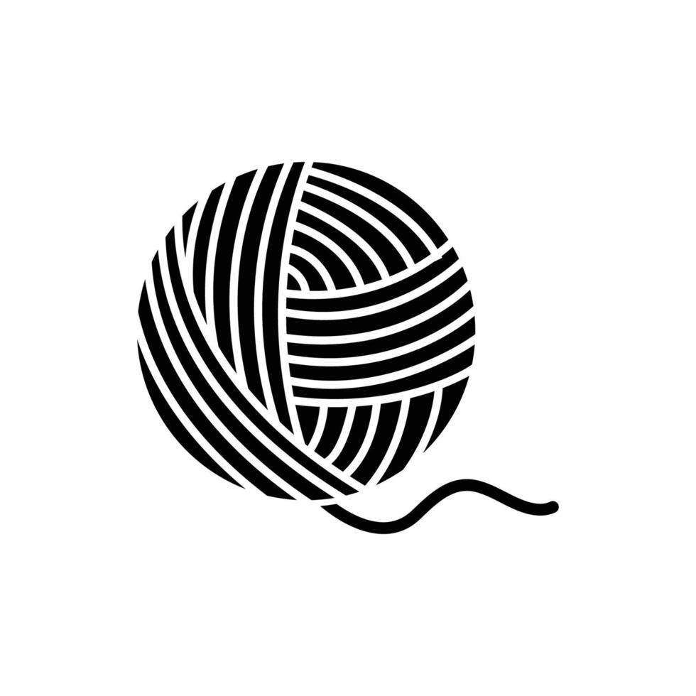 Garn Ball Symbol vektor