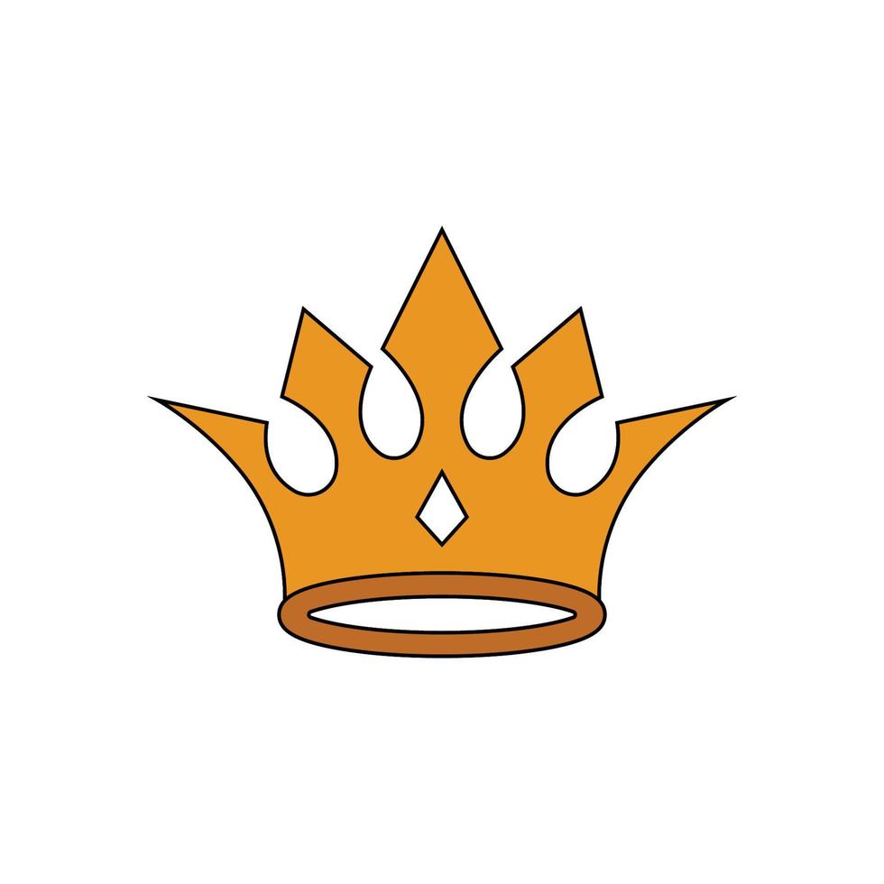 Krone Symbol Design Vektor