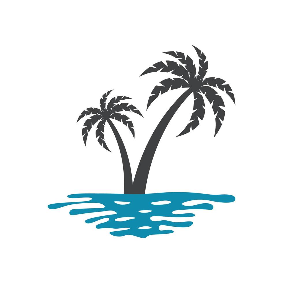 palm beach logotyp vektor