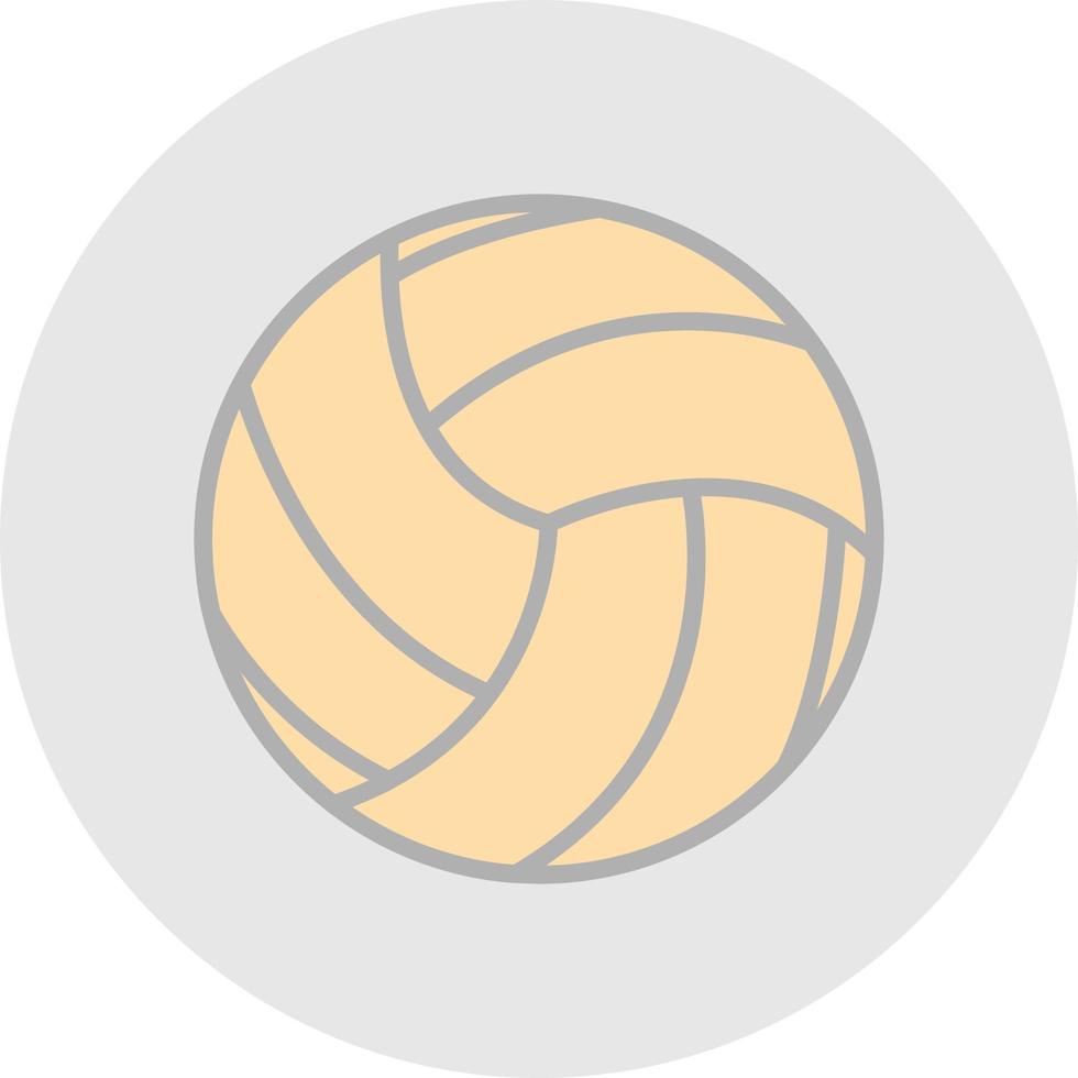 Volleyball-Vektor-Icon-Design vektor