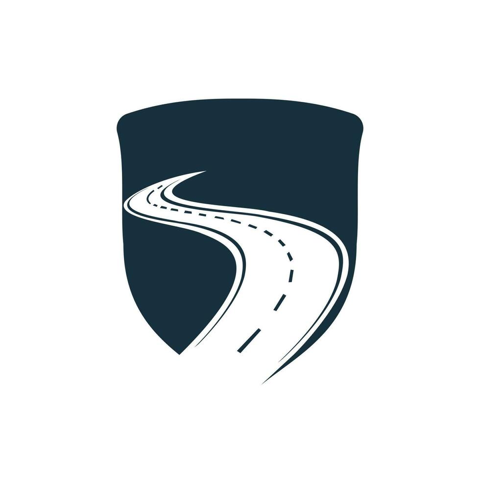 kreatives Road Journey-Logo-Design. Vektor-Design-Vorlage für das Straßenlogo. vektor