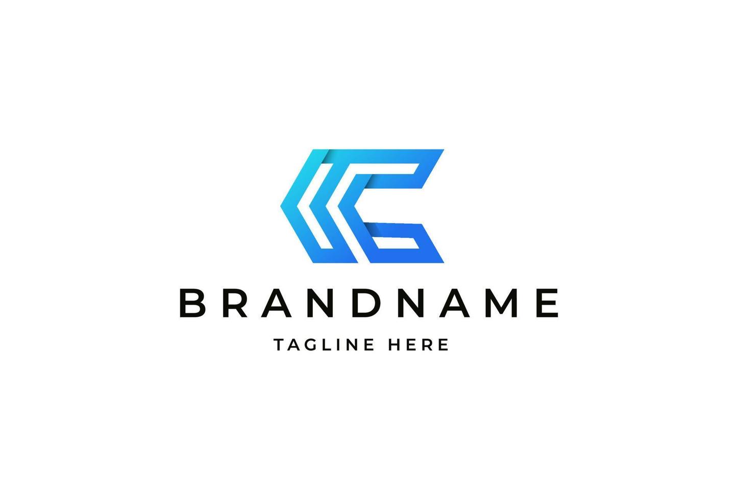 kreativ Brief c Monogramm Gradient Logo Design Konzept. Initiale Symbol zum korporativ Geschäft Identität. Alphabet Vektor Element