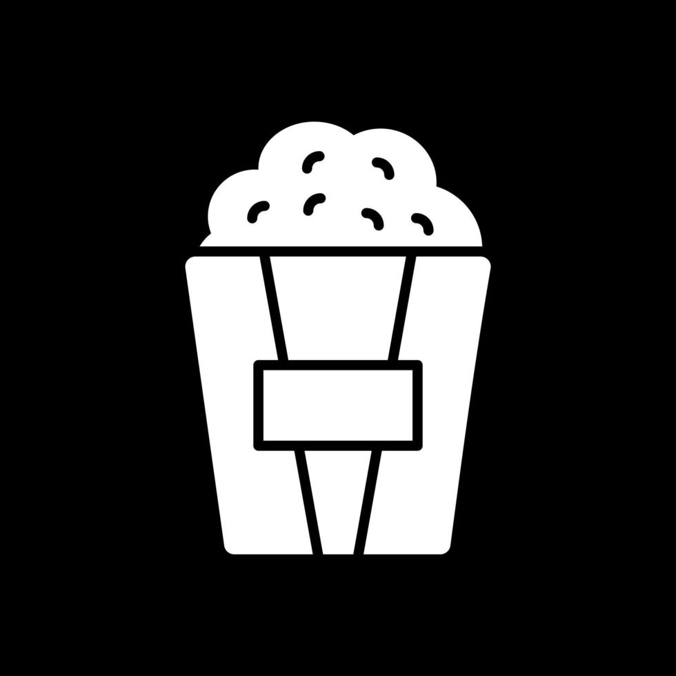 Popcorn-Vektor-Icon-Design vektor