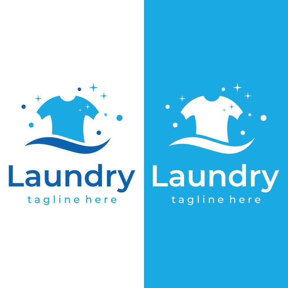 tvätt logotyp mall kreativ design med de begrepp av tvättning maskin, kläder eller Kläder, skum. logotyp för tvättning , märke, företag. vektor