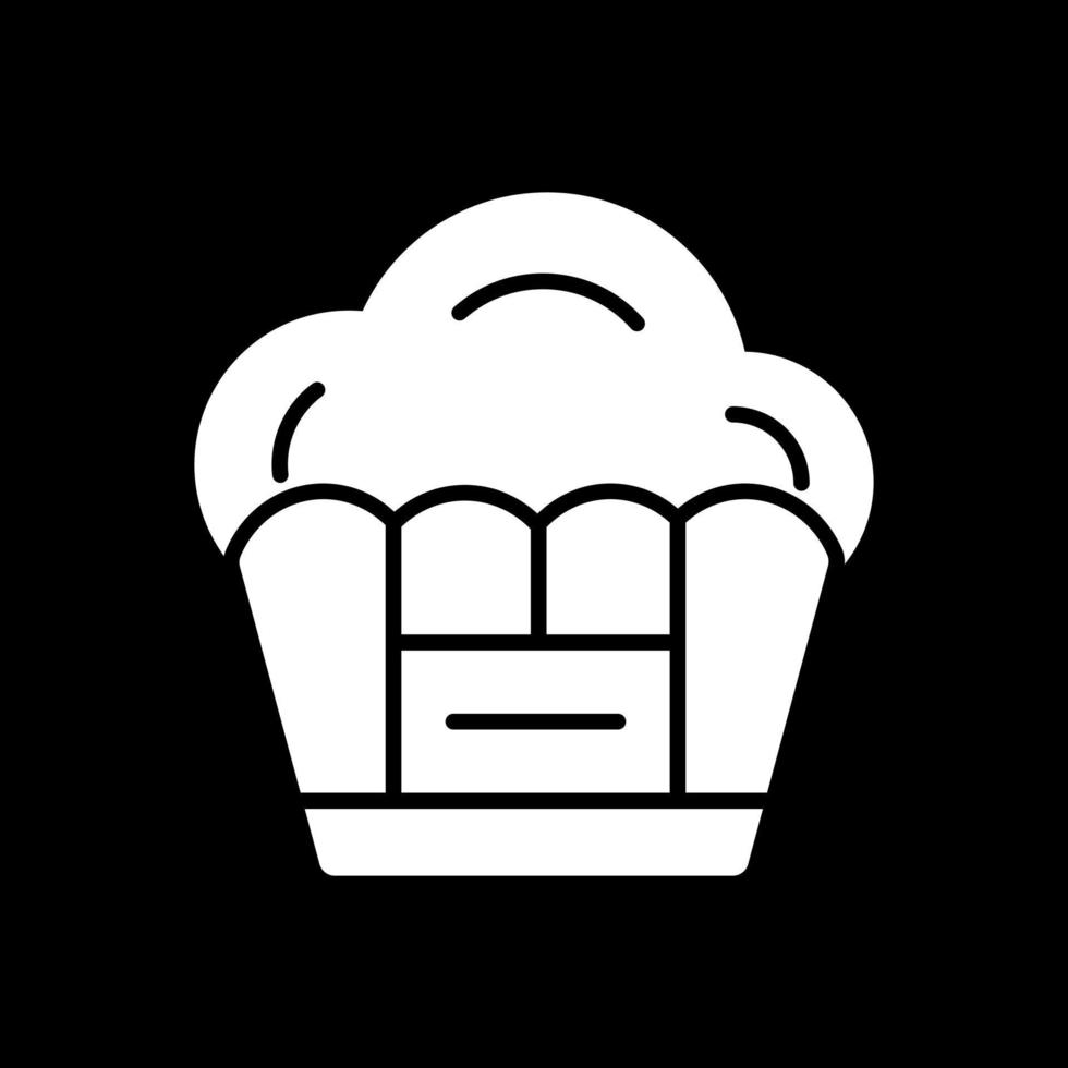 Muffin-Vektor-Icon-Design vektor