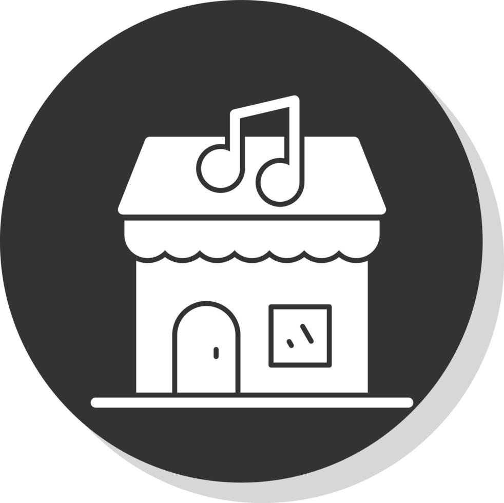 Musikgeschäft-Vektor-Icon-Design vektor