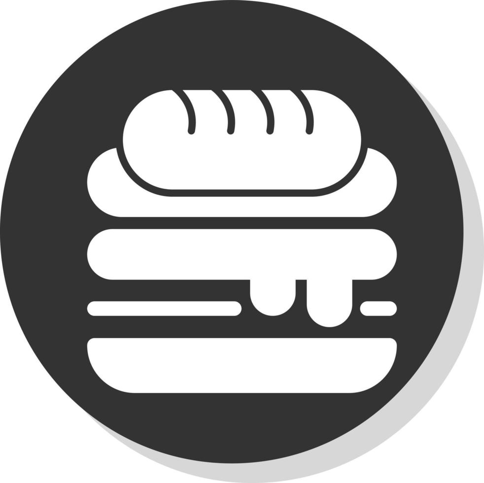 Kubanisches Sandwich-Vektor-Icon-Design vektor