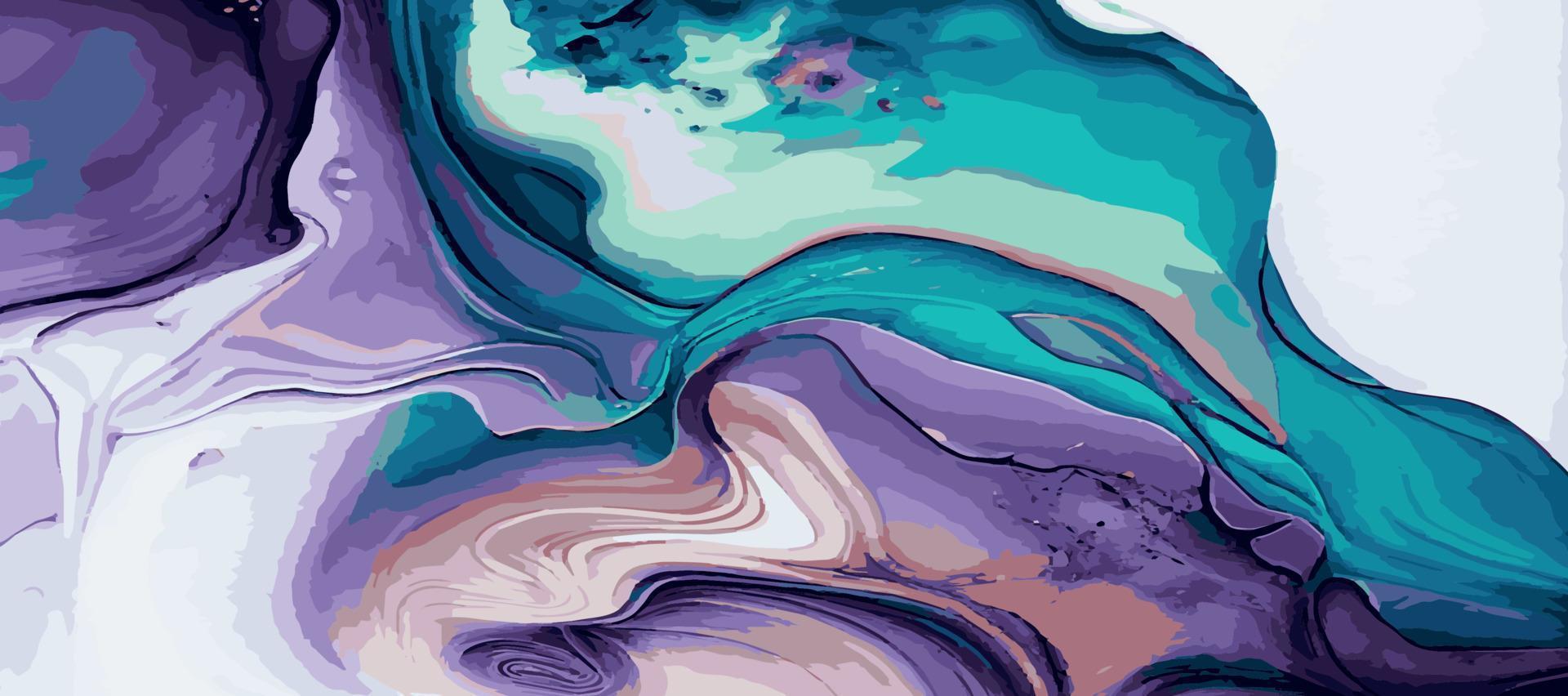 Marmor Panorama- Textur Design, bunt mehrfarbig Marmor Oberfläche, gebogen Linien, hell abstrakt Hintergrund Design - - Vektor
