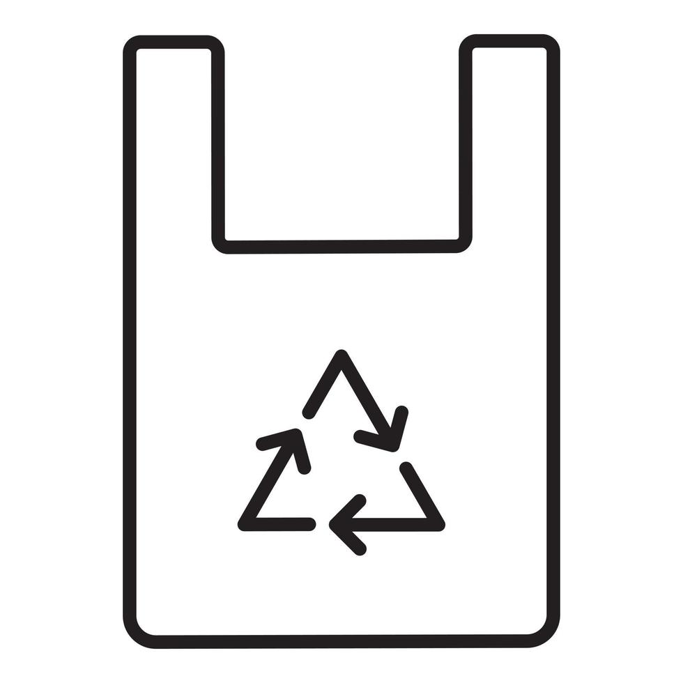 Öko Tasche Symbol. vektor