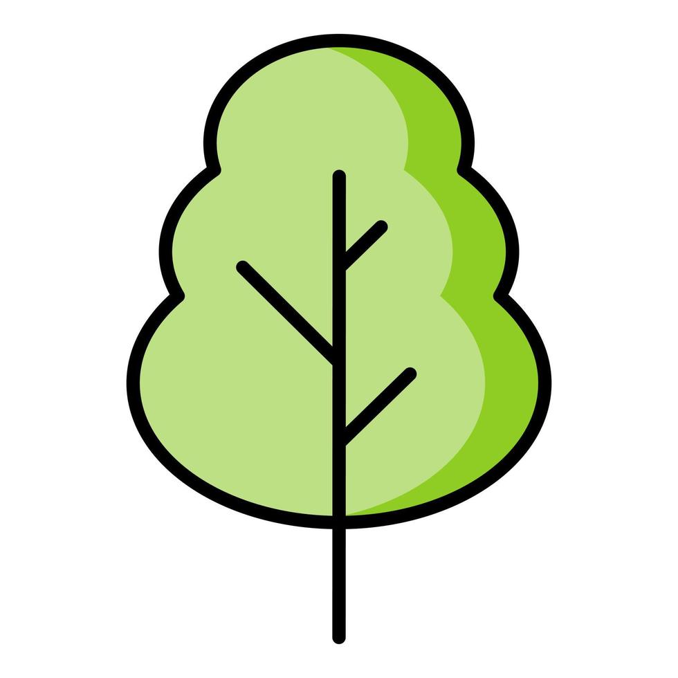 grünes Baumsymbol. vektor