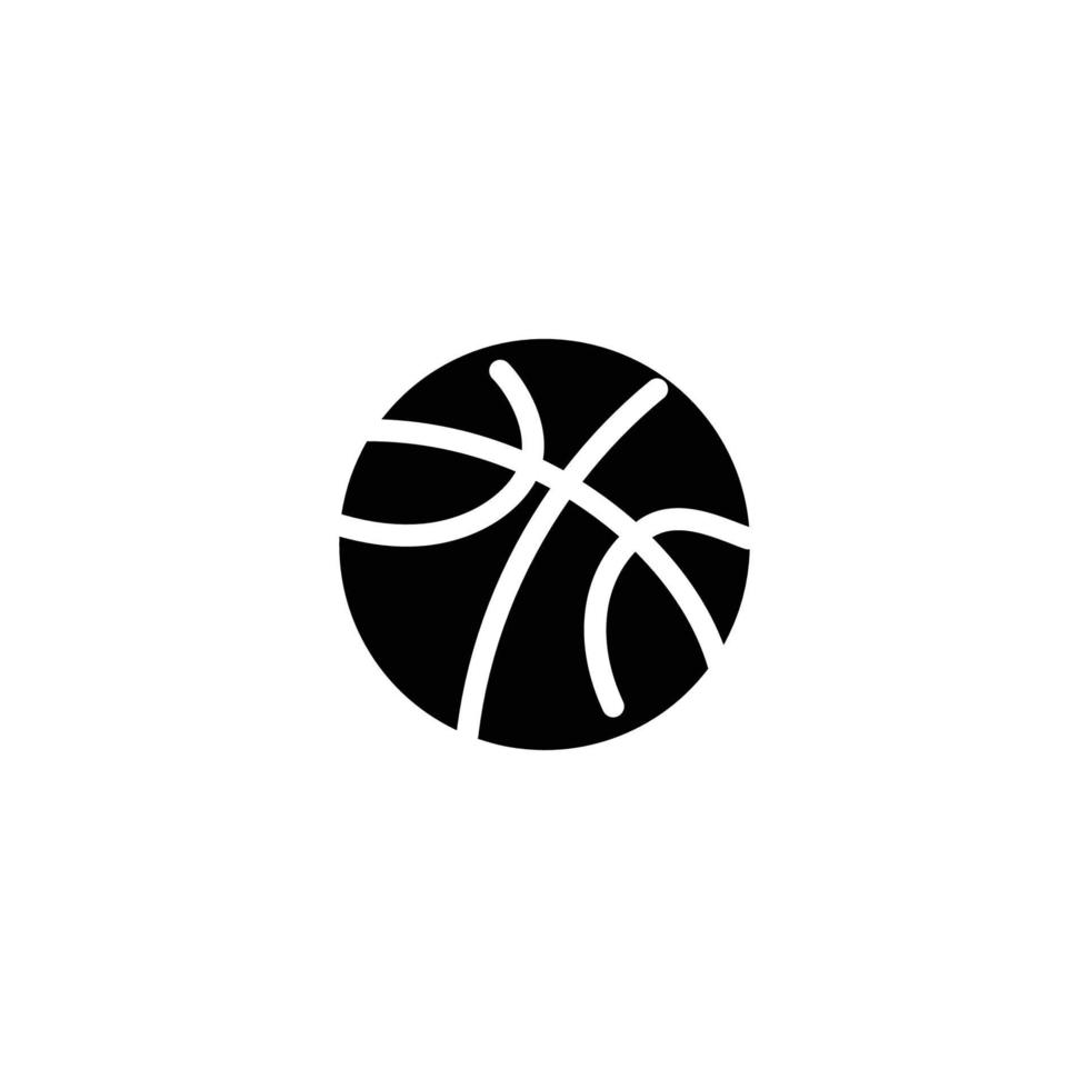 Basketball Symbol. solide Symbol vektor