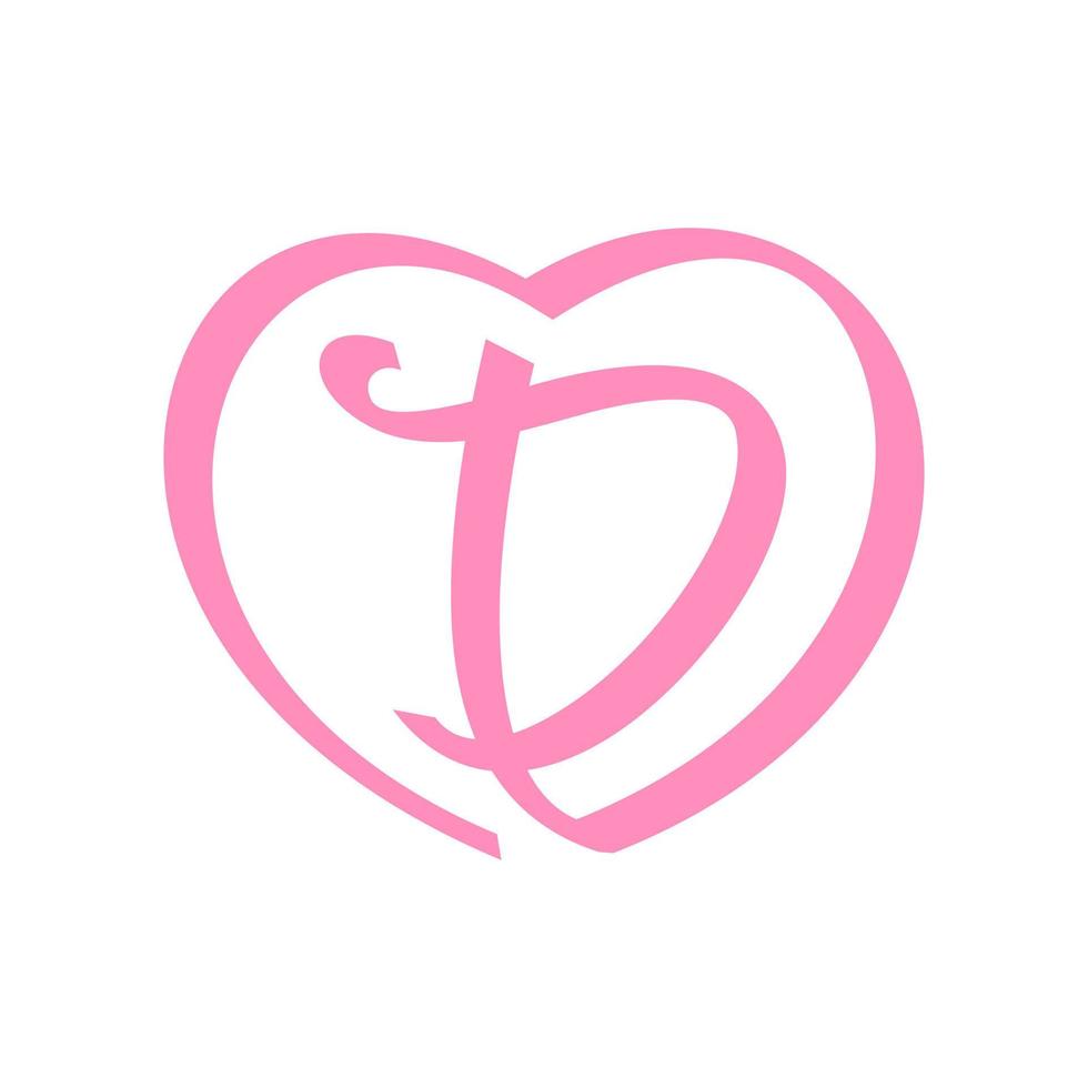 Initiale d Liebe Band Logo vektor