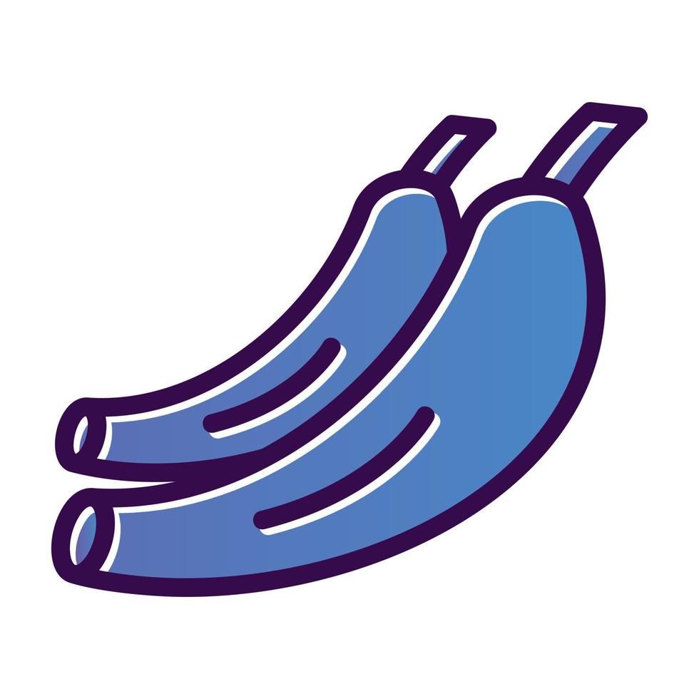 Bananen-Vektor-Icon-Design vektor