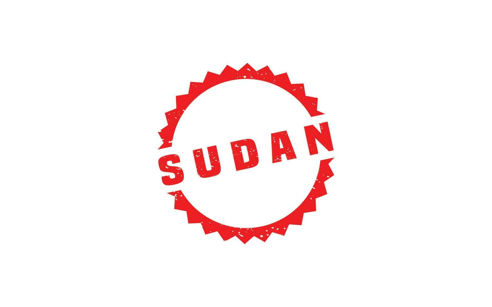 sudan stämpel sudd med grunge stil på vit bakgrund vektor