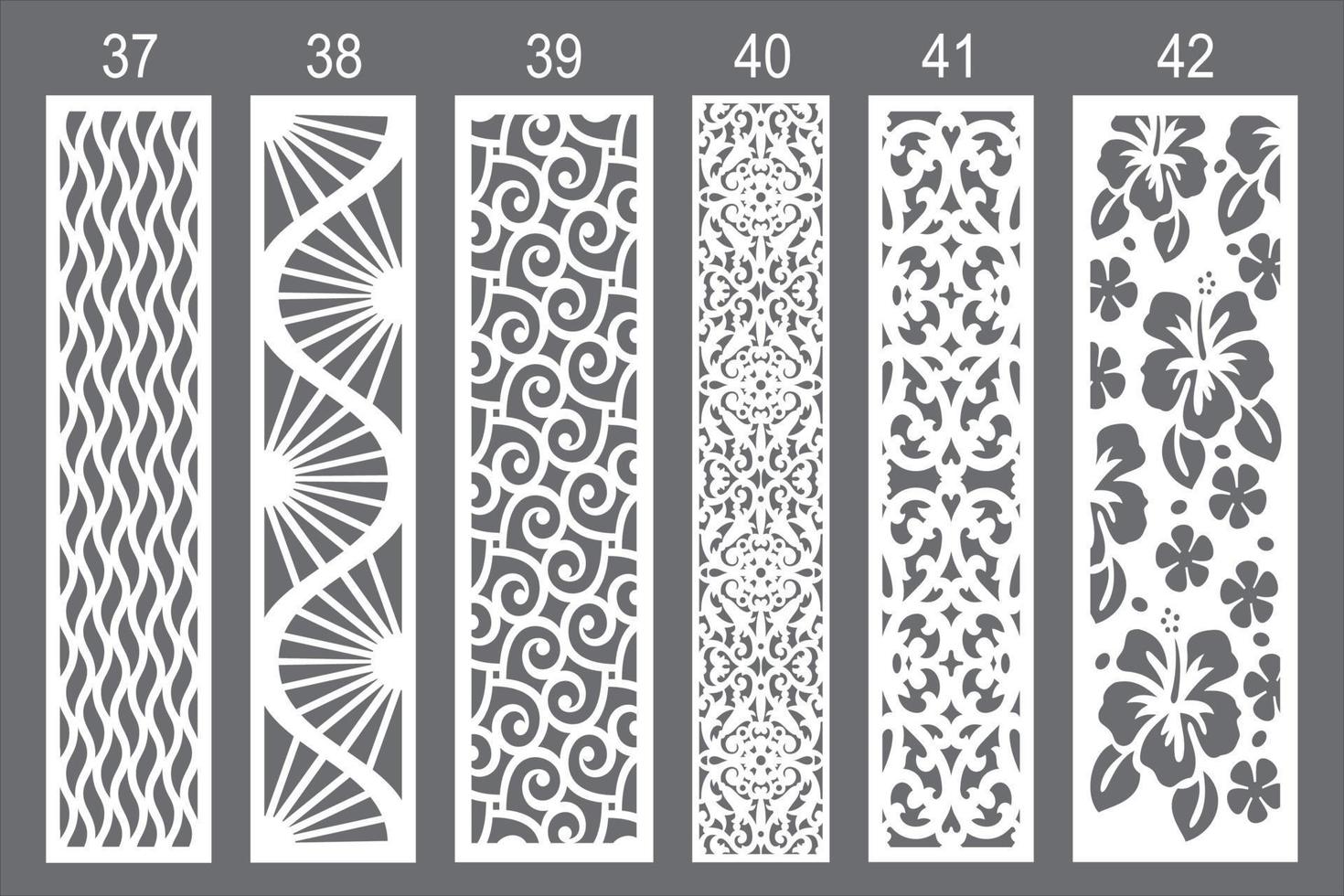 jali Design zum Laser- Schneiden und cnc Maschine. vektor