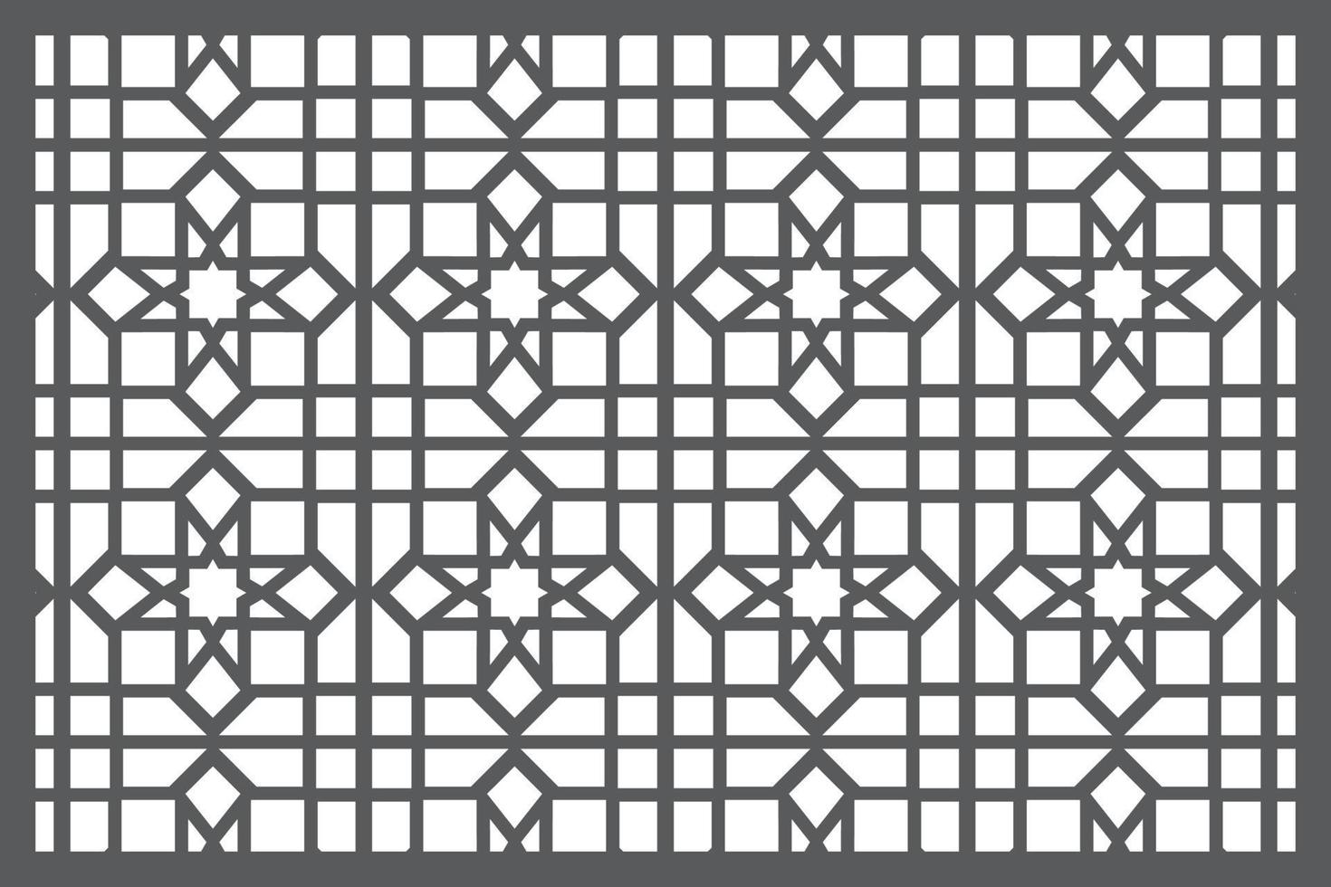 jali Design zum Grafik und Sperrholz, Teilung, cnc Router Design Schaumstoffplatte, Acryl und cnc Maschine Schneiden, eps Datei. vektor