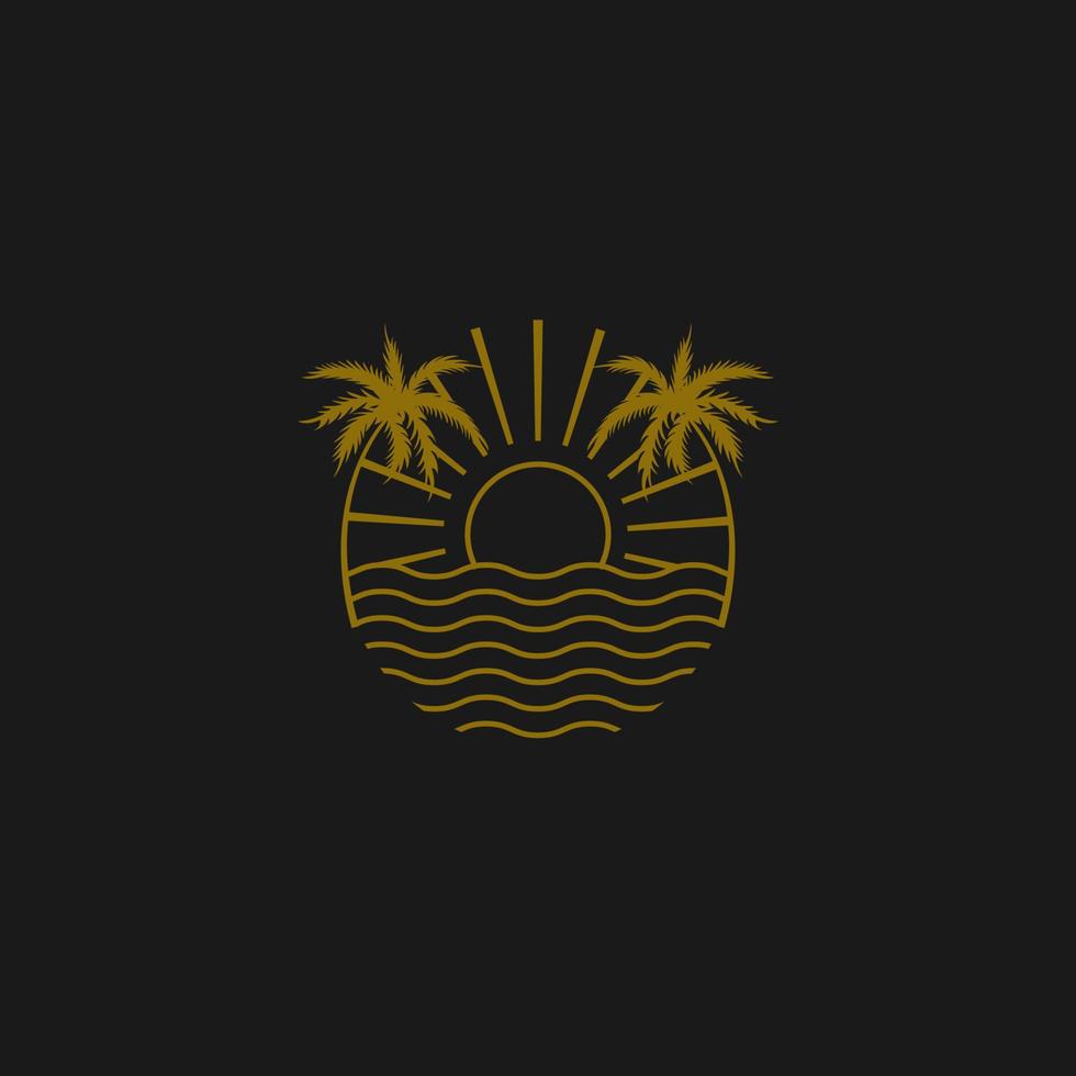Sonne. Sommer- Logo Vektor