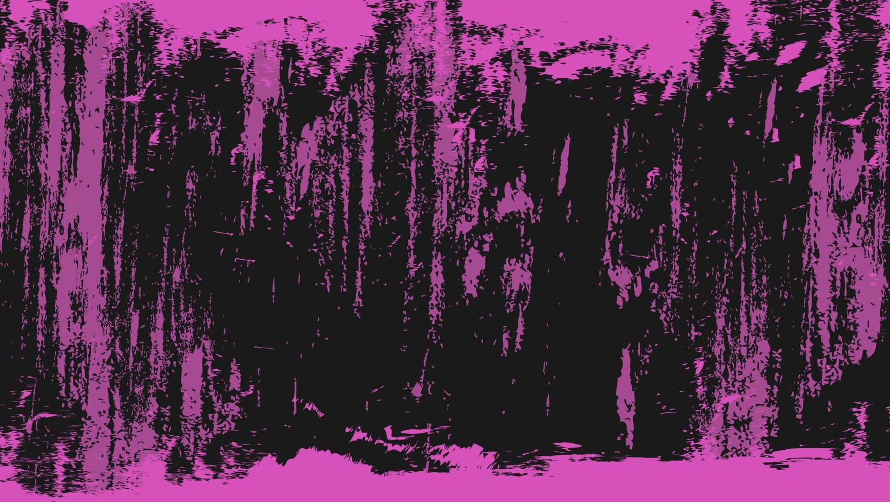 abstrakt rosa grunge textur design i svart bakgrund vektor