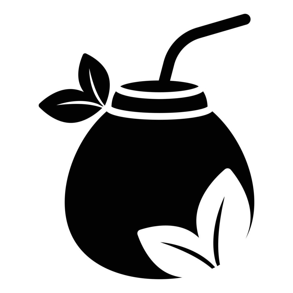 Matcha Tee Logo Design Vorlage. Schüssel mit Tee Blätter Logotyp. Luxus Matcha Tee eben Logo Vorlage. vektor