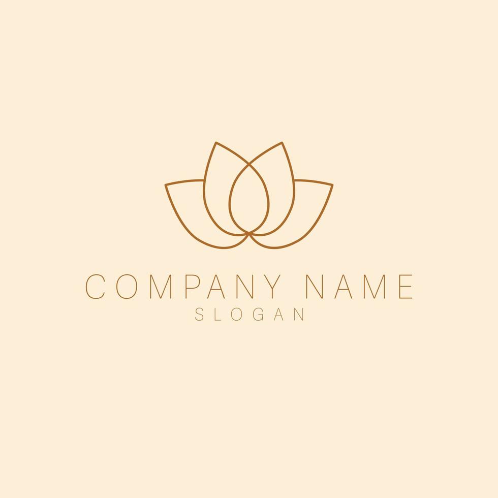 Hand gezeichnet Lotus Logo Design. Luxus Kerze Logo Vorlage. eben Logotyp. vektor