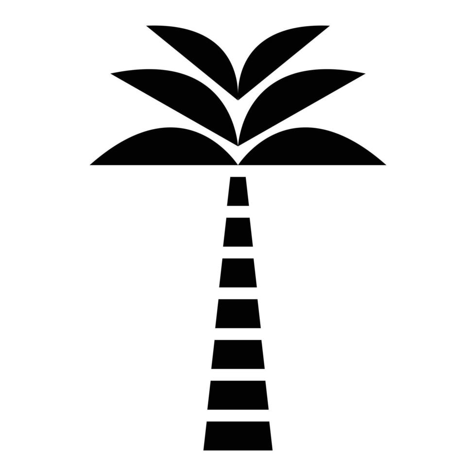 bohemisk ikon design med handflatan träd. platt tropisk ikon. vektor