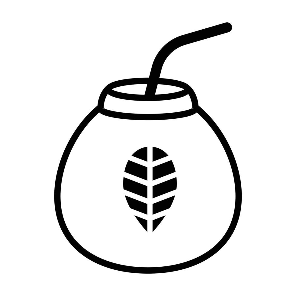 Matcha Tee Logo Design Vorlage. Schüssel mit Tee Blätter Logotyp. Luxus Matcha Tee eben Logo Vorlage. vektor